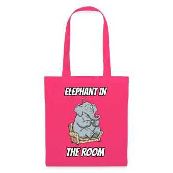 Elephant in the Room – Witzige buchstäbliche Idiom-Zeichentrickserie - Stoffbeutel - Azalea - Vorne