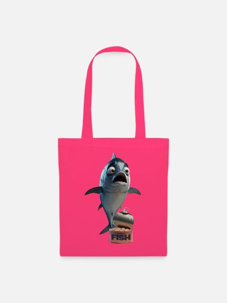 Upset Fish - Stoffbeutel - Azalea