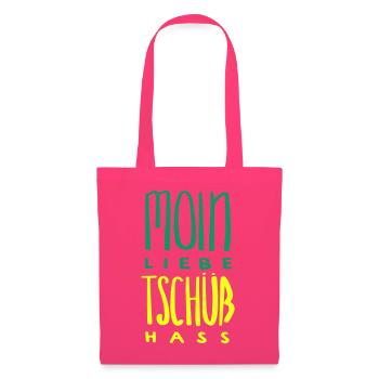 moin liebe tschüss hass - Stoffbeutel - Azalea - Vorne
