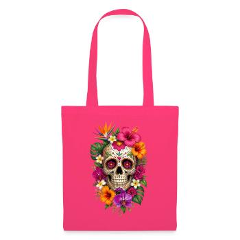 Halloween Sugar Skull Sugarskull  - Stoffbeutel - Azalea - Vorne