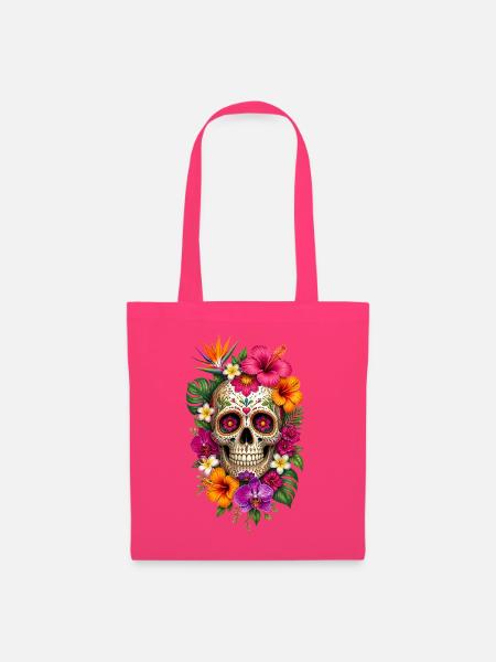 Halloween Sugar Skull Sugarskull - Stoffbeutel - Azalea