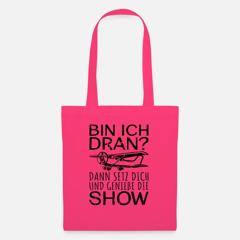 Bin Ich Dran Modellflugzeug Lustig Modellflieger - Stoffbeutel - Azalea