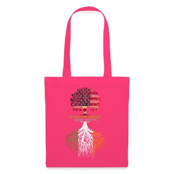 American Grown Irish Roots Irland Flagge - Stoffbeutel - Azalea - Vorne