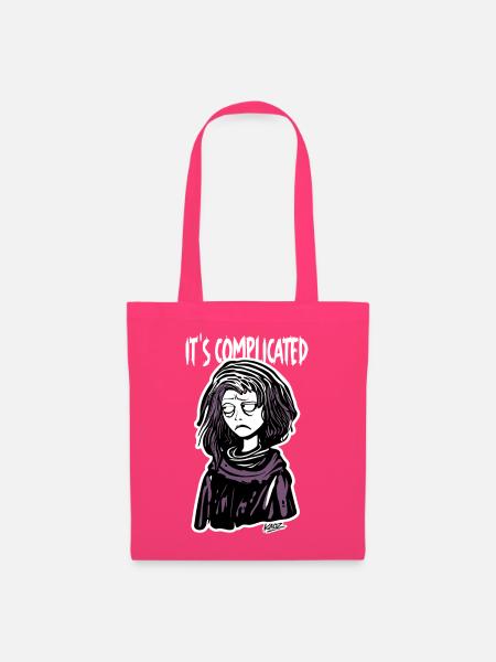 It's Complicated Karikatur Shirt - Stoffbeutel - Azalea