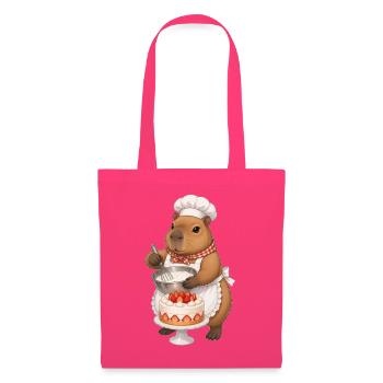Capybara beim Backen - Stoffbeutel - Azalea - Vorne