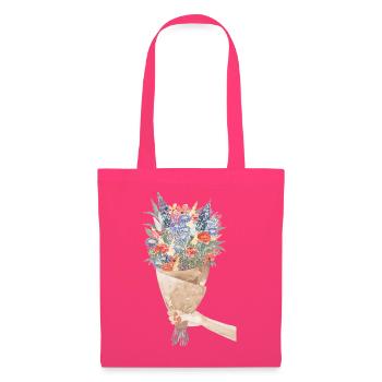 Aquarell Blumenstrauß Bouquet - Stoffbeutel - Azalea - Vorne