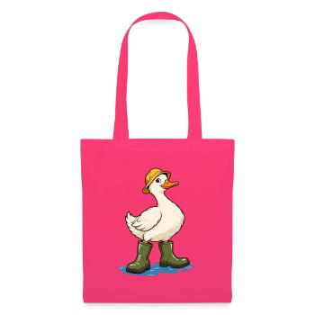 Ente mit Gummistiefeln - Stoffbeutel - Azalea - Vorne