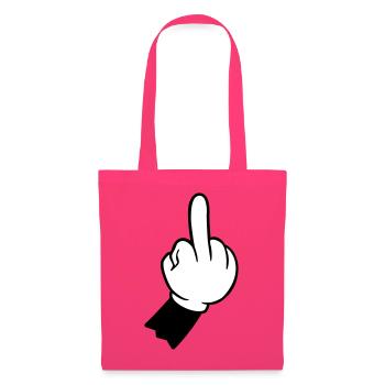 hand mittelfinger fuck you - Stoffbeutel - Azalea - Vorne