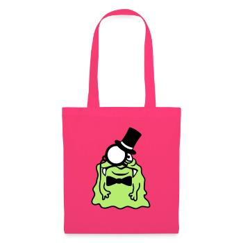 Monsieur messieurs cylindre monocle riche glibber - Sac en tissu - rose azalée - Devant