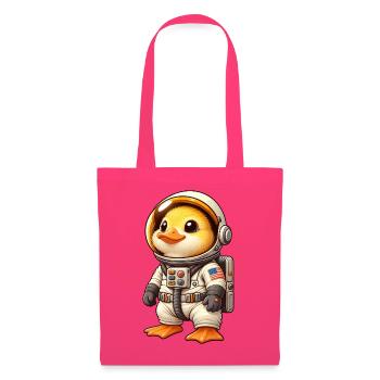Ente Astronaut im Weltraum Cartoon - Stoffbeutel - Azalea - Vorne
