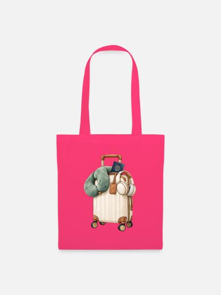 Reise-Toolkit im Vintage-Koffer - Stoffbeutel - Azalea