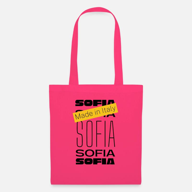 SOFIA Italienischer Name - Stoffbeutel - Azalea