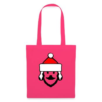 Santa Claus Dog Christmas Dogs Vector - Tote Bag - azalea - Front