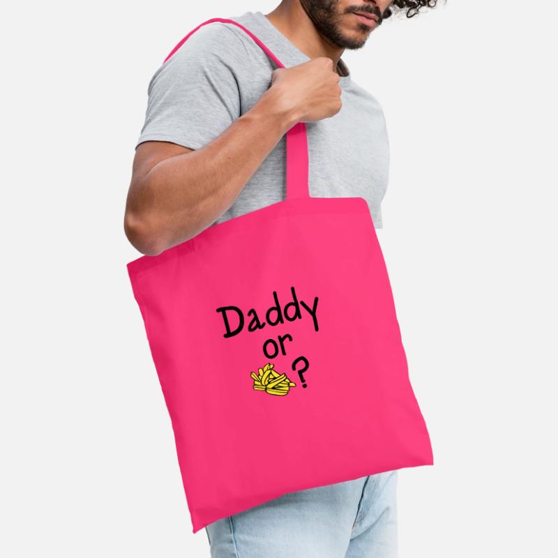 Daddy oder Chips? Stoffbeutel