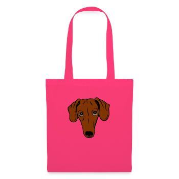 Dachshund, shorthair - Tote Bag - azalea - Front