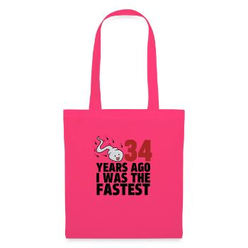 34 Years Ago I Was The Fastest - Tote Bag - azalea - Front