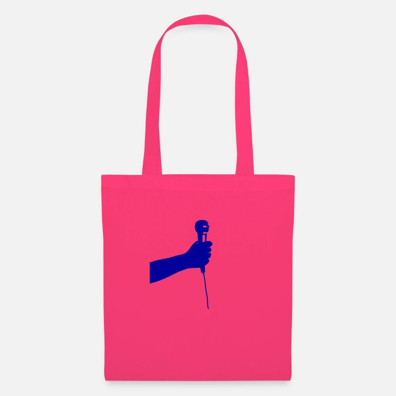 microphone (blue) - Tote Bag - azalea