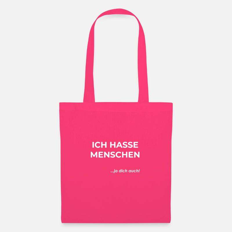Ich hasse Menschen - Stoffbeutel - Azalea