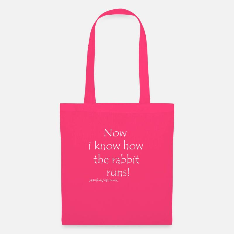 Now i know how the rabbit runs - Stoffbeutel - Azalea