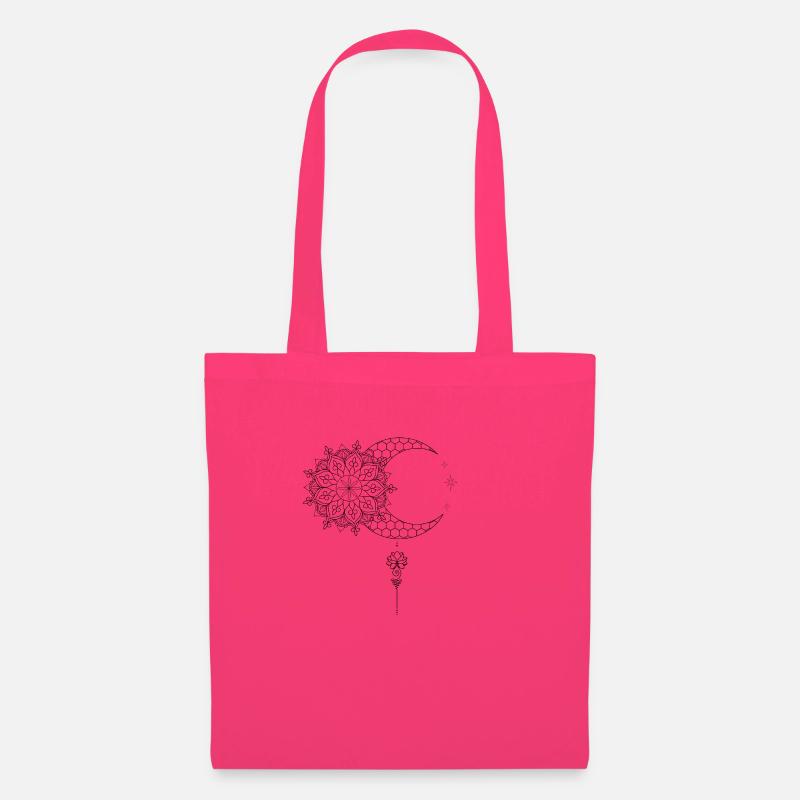 Mandala Mond Lotusblume - Stoffbeutel - Azalea