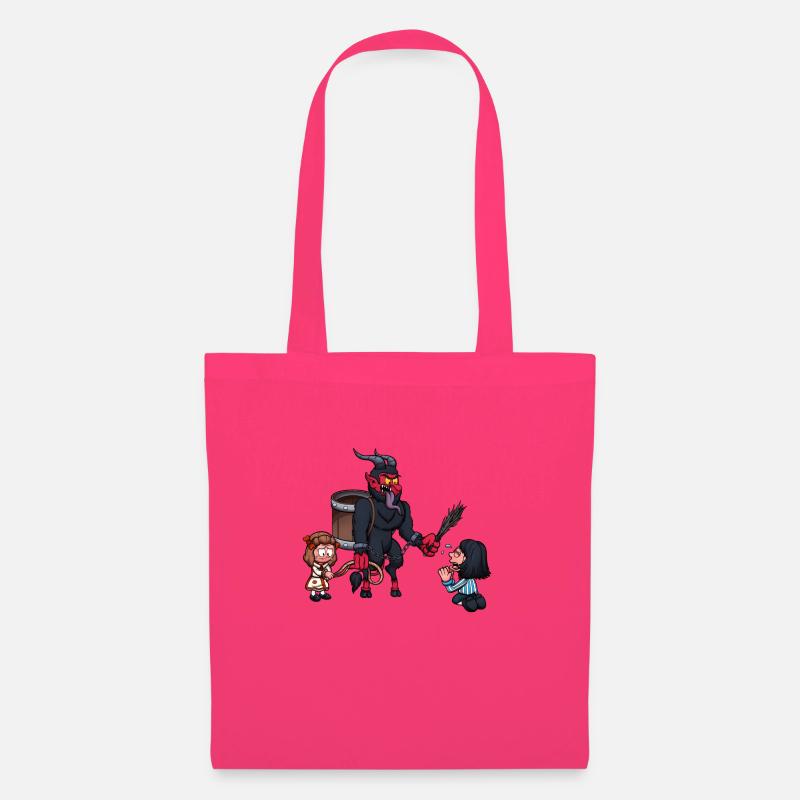 Krampus bestraft Kinder - Stoffbeutel - Azalea