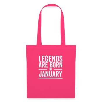 Legends Are Born in January - Tote Bag - azalea - Front
