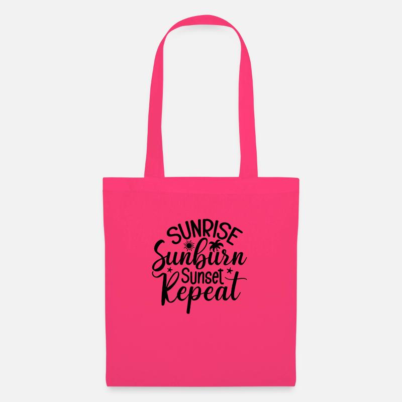 Sunrise Sunburn Sunset Repeat - Stoffbeutel - Azalea