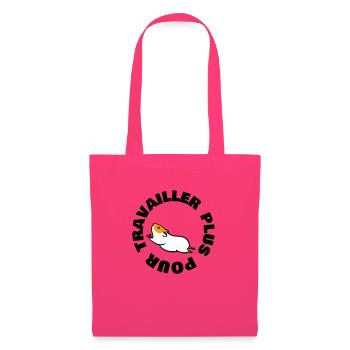 TRAVAILLER PLUS POUR - Sac en tissu - rose azalée - Devant