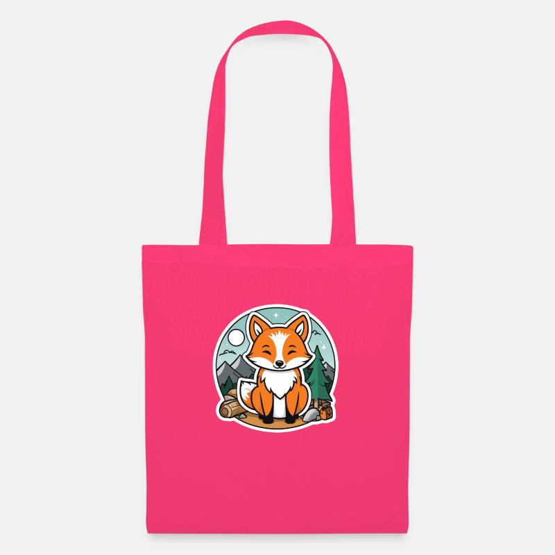 Fuchs beim Campen - Stoffbeutel - Azalea