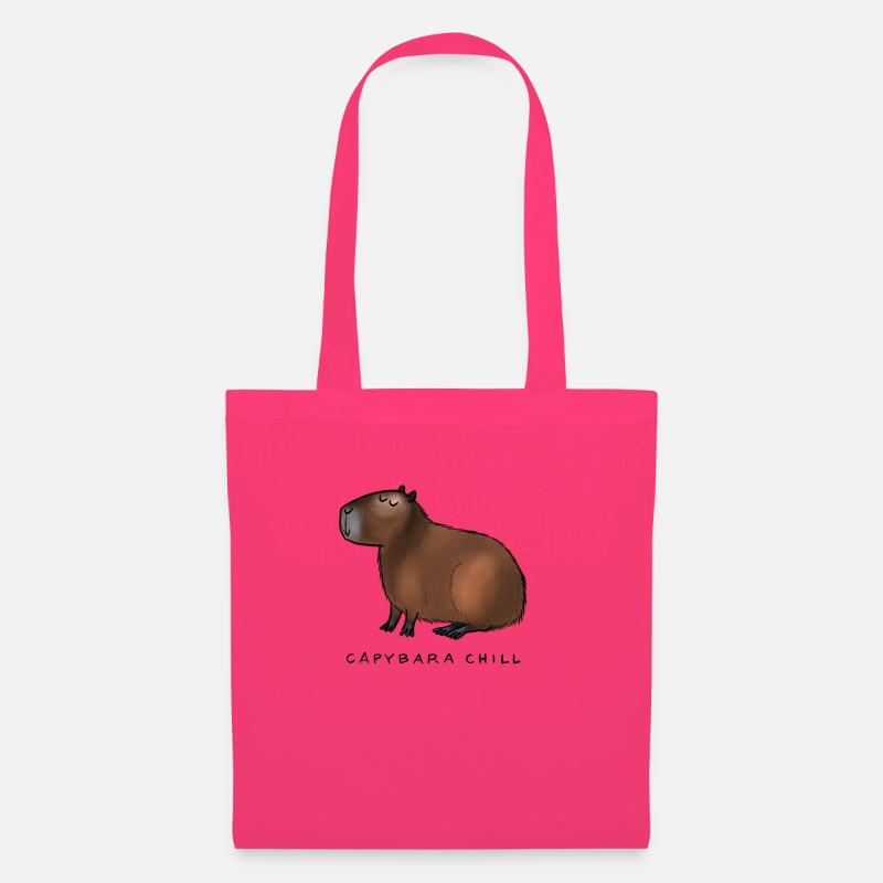 Capybara Chill - Stoffbeutel - Azalea