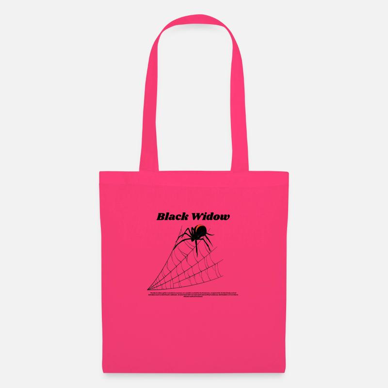 Black Widow I Schwarze Witwe - Stoffbeutel - Azalea