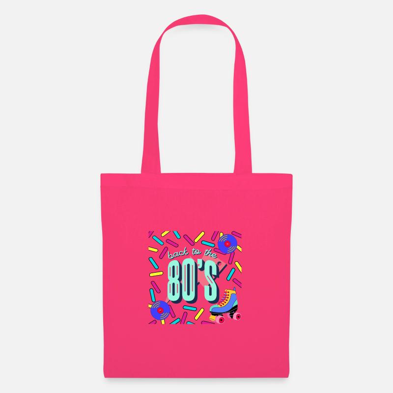 Back to the 80's - Rollschuhe - CD - buntes Design - Stoffbeutel - Azalea