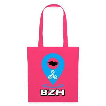 Triskel Breizh Blau - Stoffbeutel - Azalea - Vorne