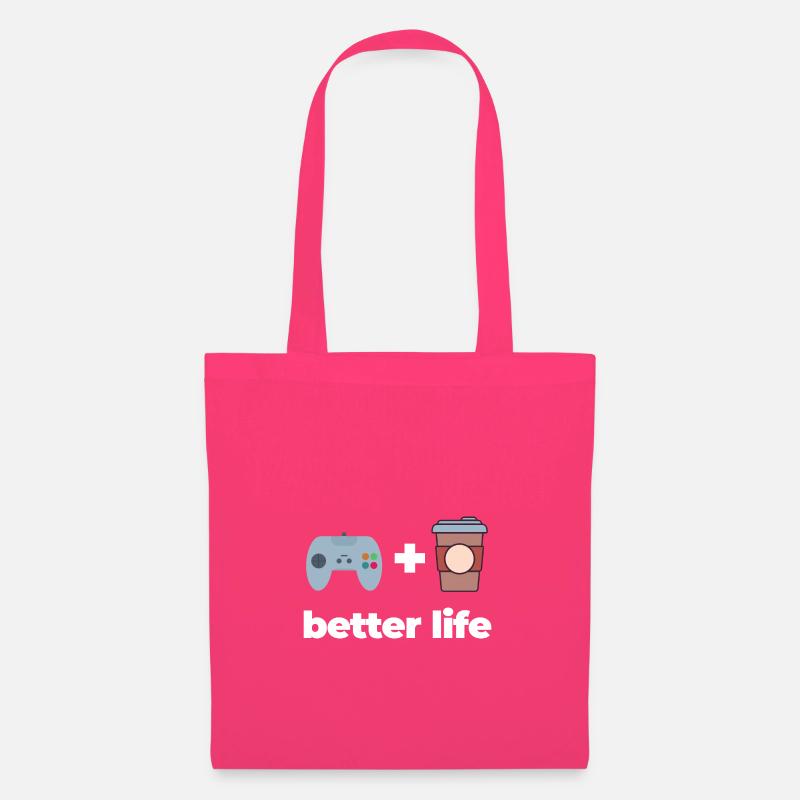 Gaming und Kaffee - Stoffbeutel - Azalea