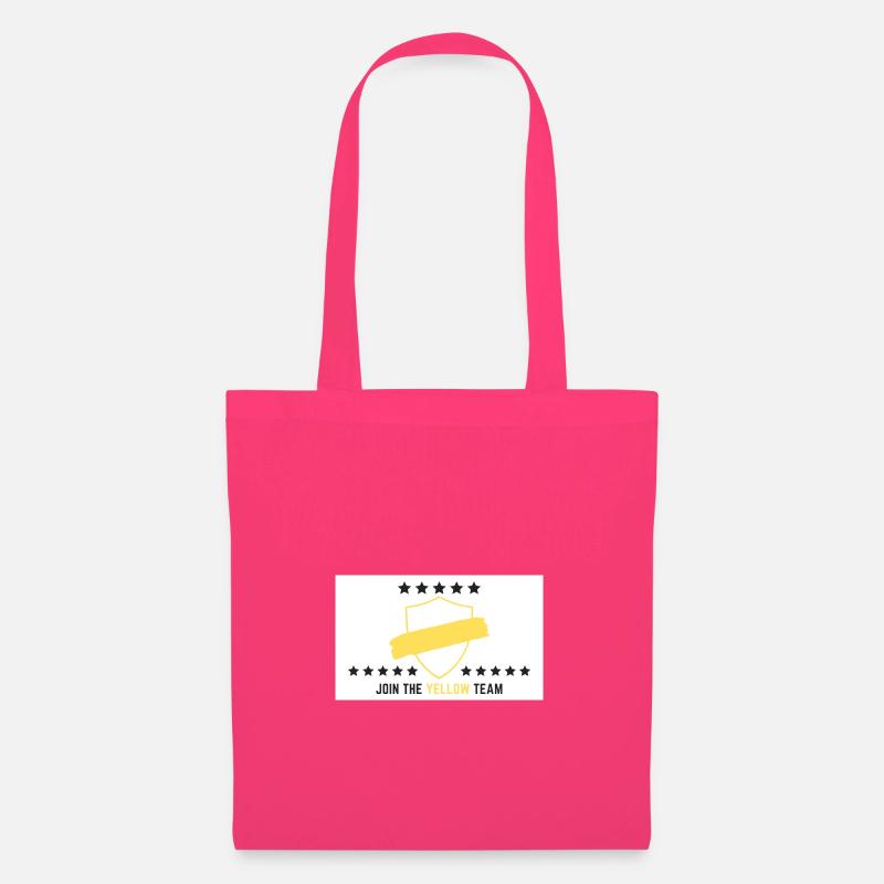 JOIN THE YELLOW TEAM // WHITE VERSION - Stoffbeutel - Azalea