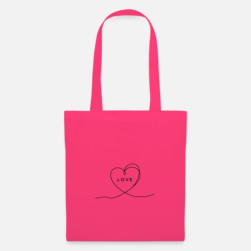 Herz Love - Stoffbeutel - Azalea