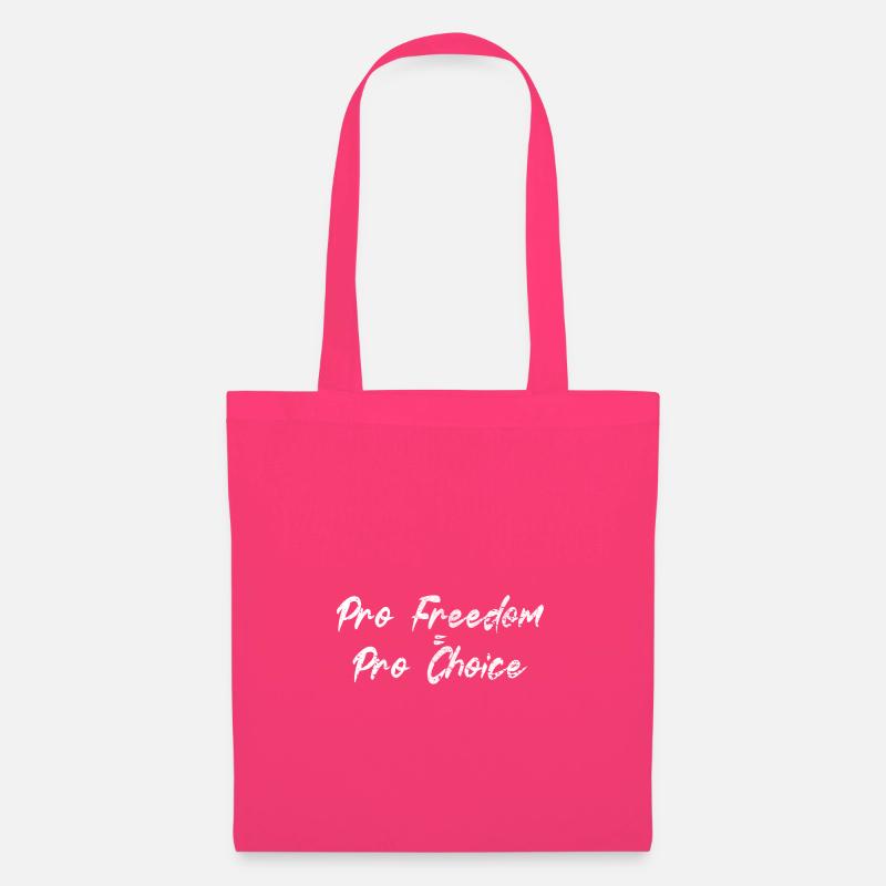 Pro Freedom Pro Choice white - Stoffbeutel - Azalea