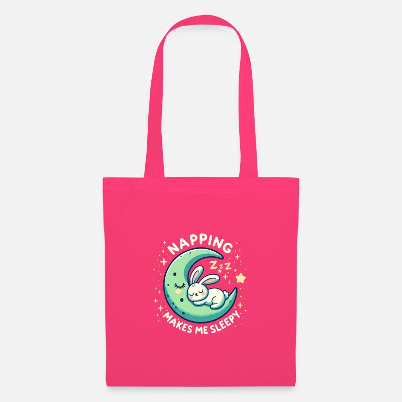 Napping Makes Me Sleepy. Cute Rabbit. - Tote Bag - azalea