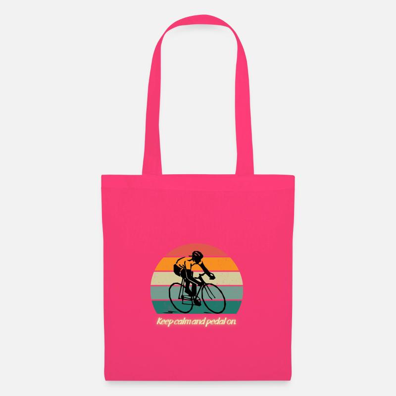Keep calm and pedal on - Stoffbeutel - Azalea