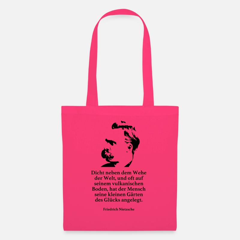 Nietzsche: Dicht neben dem Wehe der Welt, und oft - Stoffbeutel - Azalea