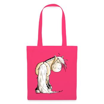 Fjord - Fjording - Fjordhest - Cheval - Sac en tissu - rose azalée - Devant