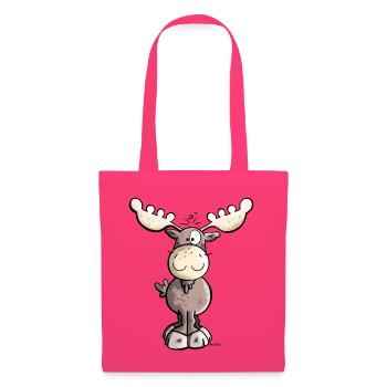 Wapitis douces - Sac en tissu - rose azalée - Devant