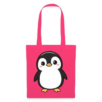 Cute Adorable Penguin - Charming Cartoon Design - Tote Bag - azalea - Front