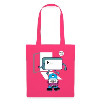 Escape Key Hero Retro Gamer Keycap - Sac en tissu - rose azalée - Devant