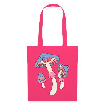 Retro Psychedelic Mushroom Vintage Design - Stoffbeutel - Azalea - Vorne