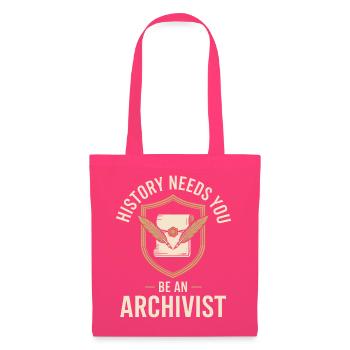 Archivist Crest with Quill Badge - Tote Bag - azalea - Front