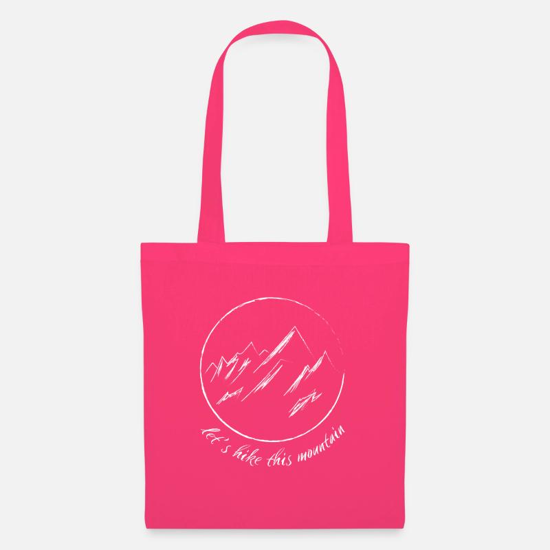Berg / let's hike this mountain - Tote Bag - azalea