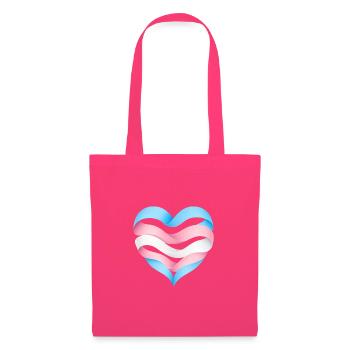 Transgender Herzdesign S1 - Stoffbeutel - Azalea - Vorne