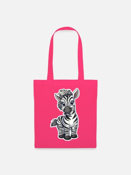 Zebra - Stoffbeutel - Azalea