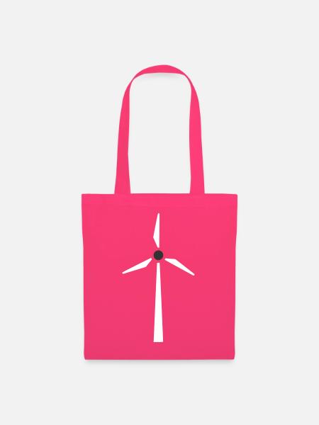 Windrad Windkraft Energie - Stoffbeutel - Azalea